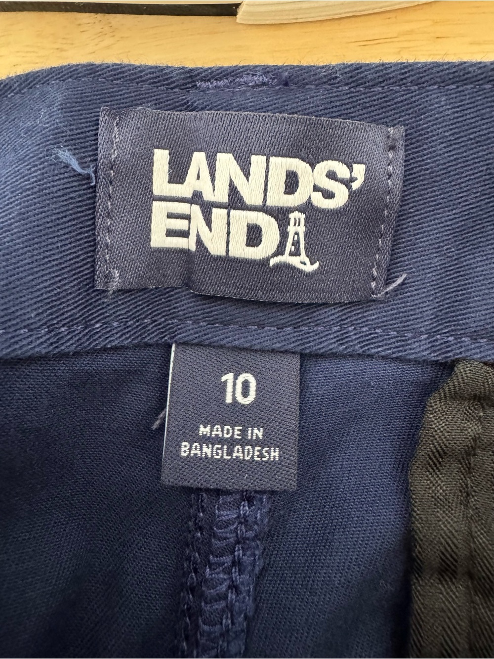 Lands' End NWOT Dark Blue Cargo Pants Size 10 - Picture 5 of 11